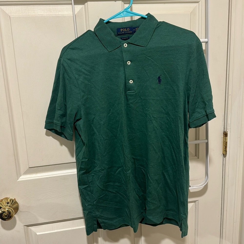 Medium Men’s Classic Fit Green Polo from Polo Ralph Lauren